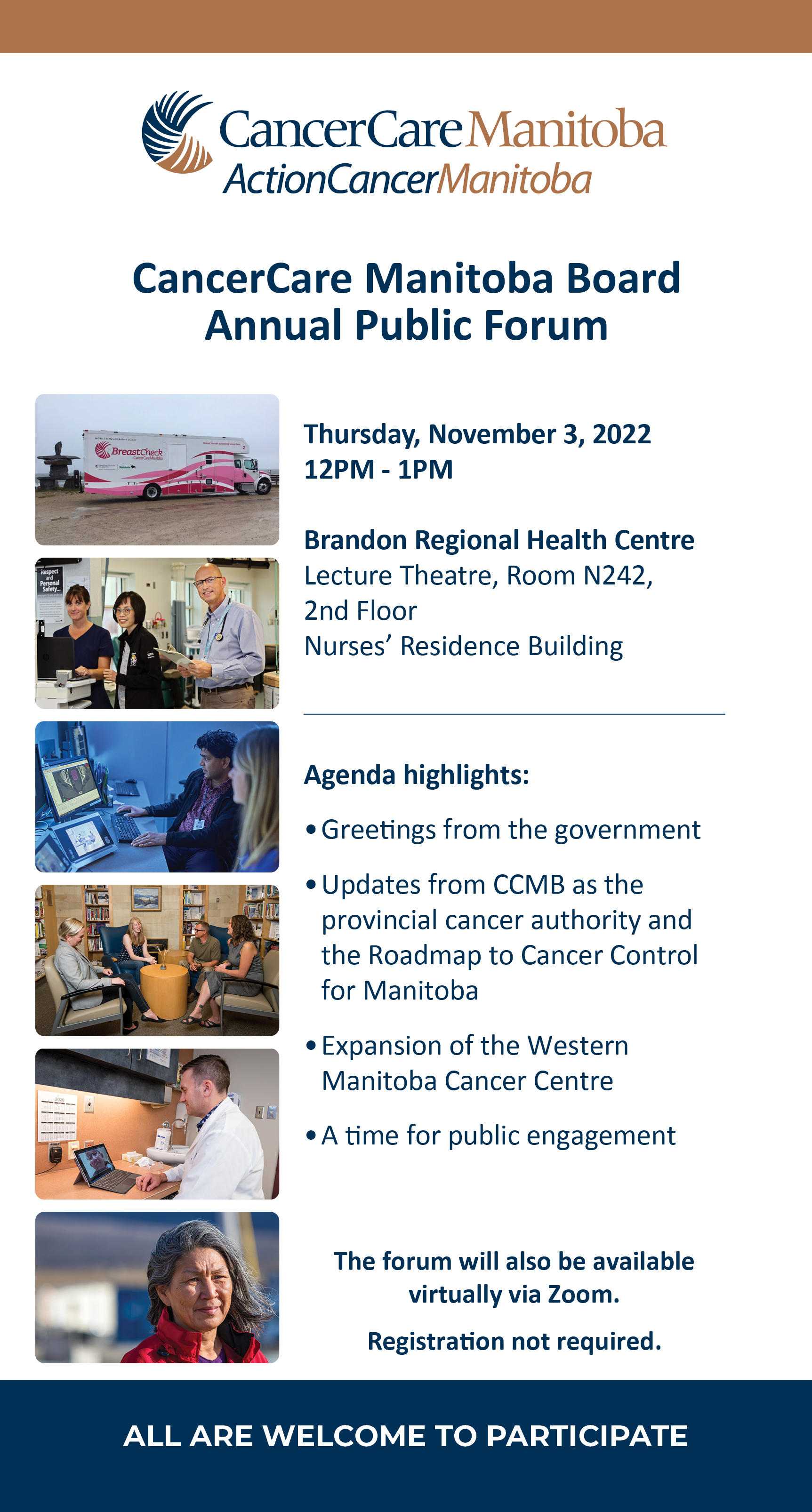 CancerCare Manitoba Board Annual Public Forum