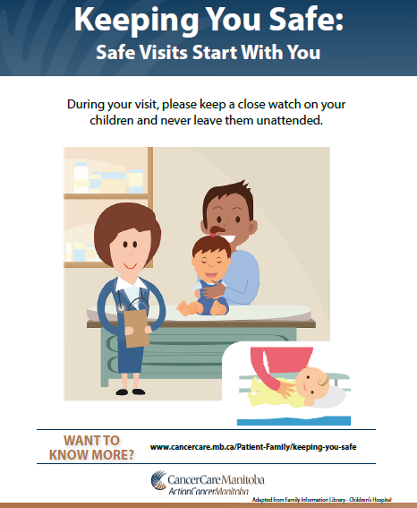 Keeping You Safe - Safe Visits Start With You Poster (c) CancerCare Manitoba
