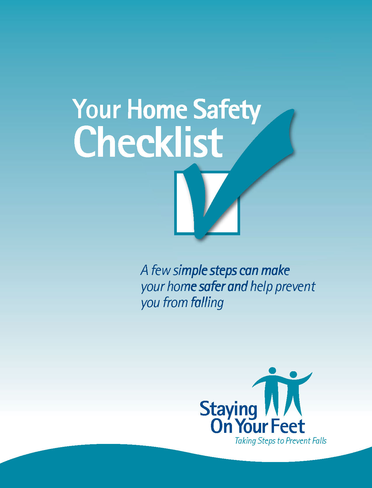 Staying on Your Feet - Home Safety Checklist Poster (c) WRHA