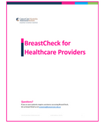 BreastCheck for healthcare providers thumbnail (c) CancerCare Manitoba