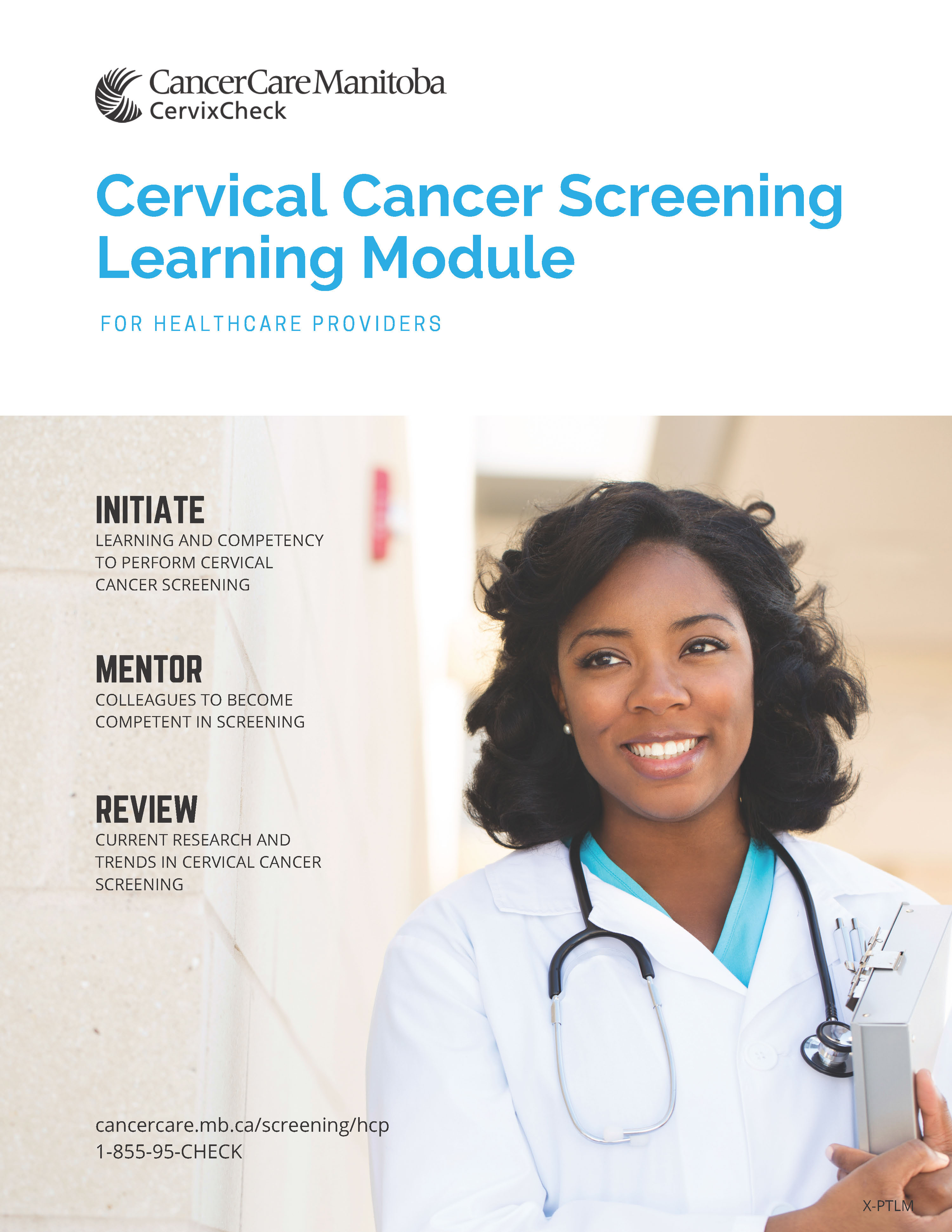 Cervical Cancer Screening Learning Module title page (c) CancerCare Manitoba