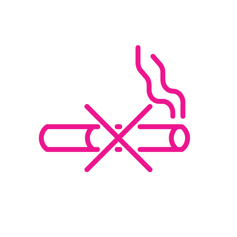 Smoking cigarette with an x through it (c) CancerCare Manitoba